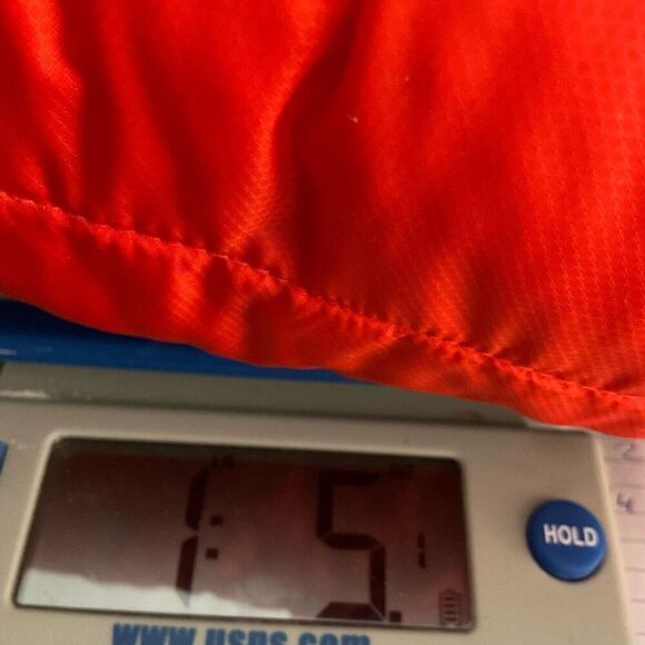 Coral Red Men’s Spyder Insulated Puffer‎ Jacket - Men's L Gray Zip Red Worn Once - Picture 8 of 10